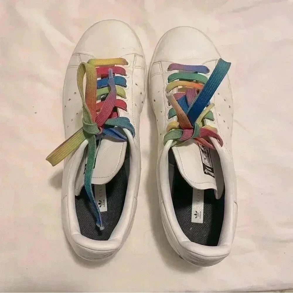 ADIDAS BY STELLA MCCARTNEY Stan Smith perforated vegan leather sneakers Size 7